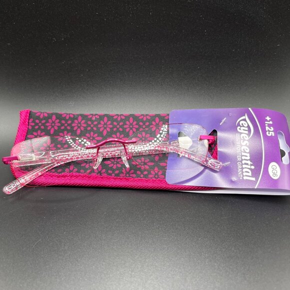 Foster Grant 3 Readers +1.25 New Purple Glasses &‎ Eye Essentials  +1.25 - NEW - Picture 4 of 6